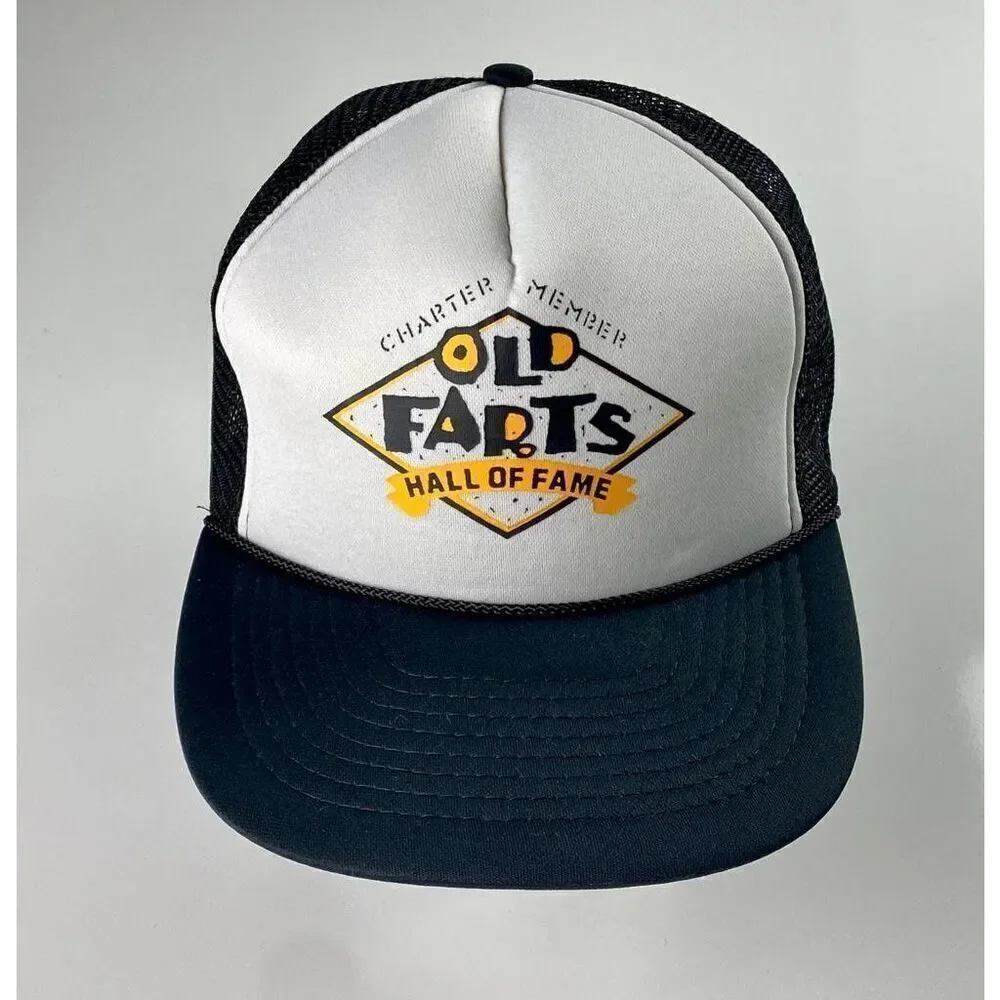 Vintage Mohrs Old Farts Hall of Fame Charter Member Snapback Trucker Hat Cap